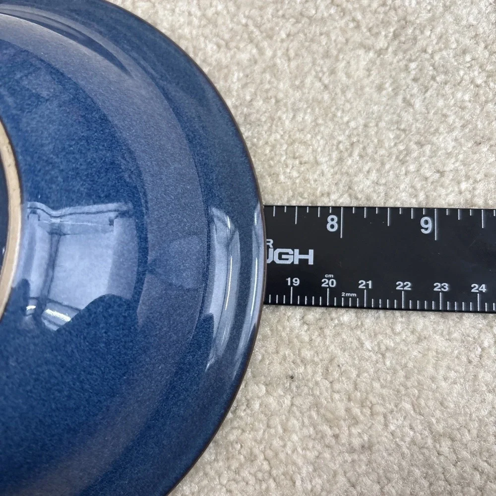 Denby Pottery Boston Blue Stoneware Soup Cereal Bowls England 7